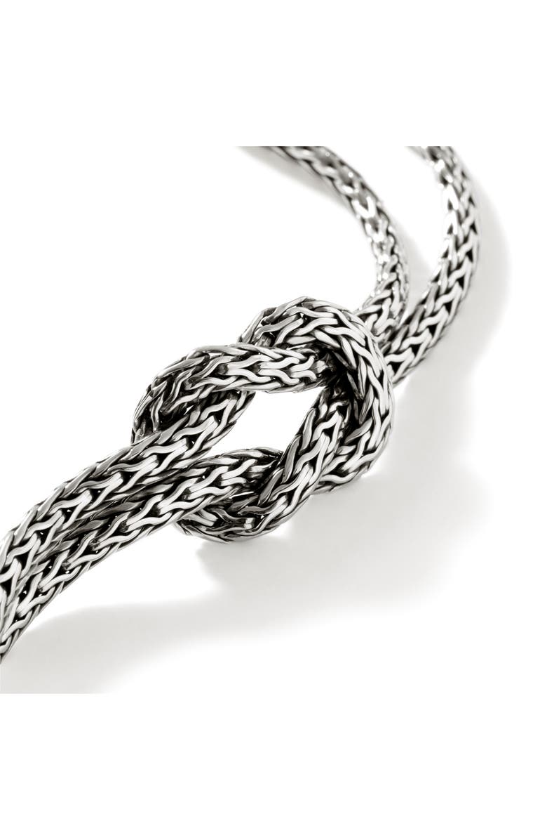 John Hardy Love Knot Bracelet, 7mm, Alternate, color, Silver