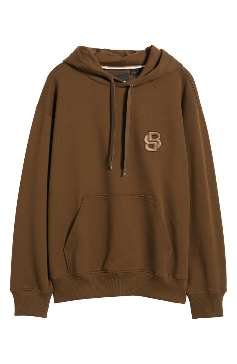 BOSS Sullivan Logo Embroidered Hoodie, Alternate, color, 