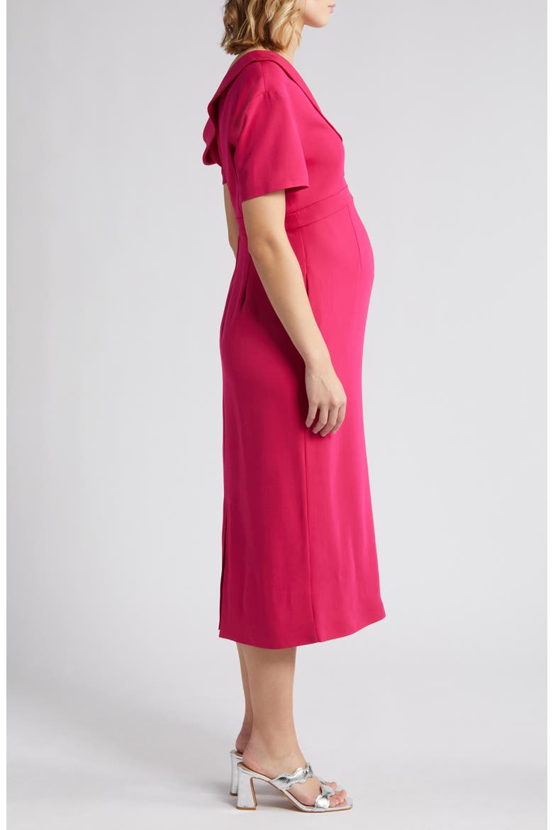 Lauren Off Shoulder Dress, Alternate, color, PINK