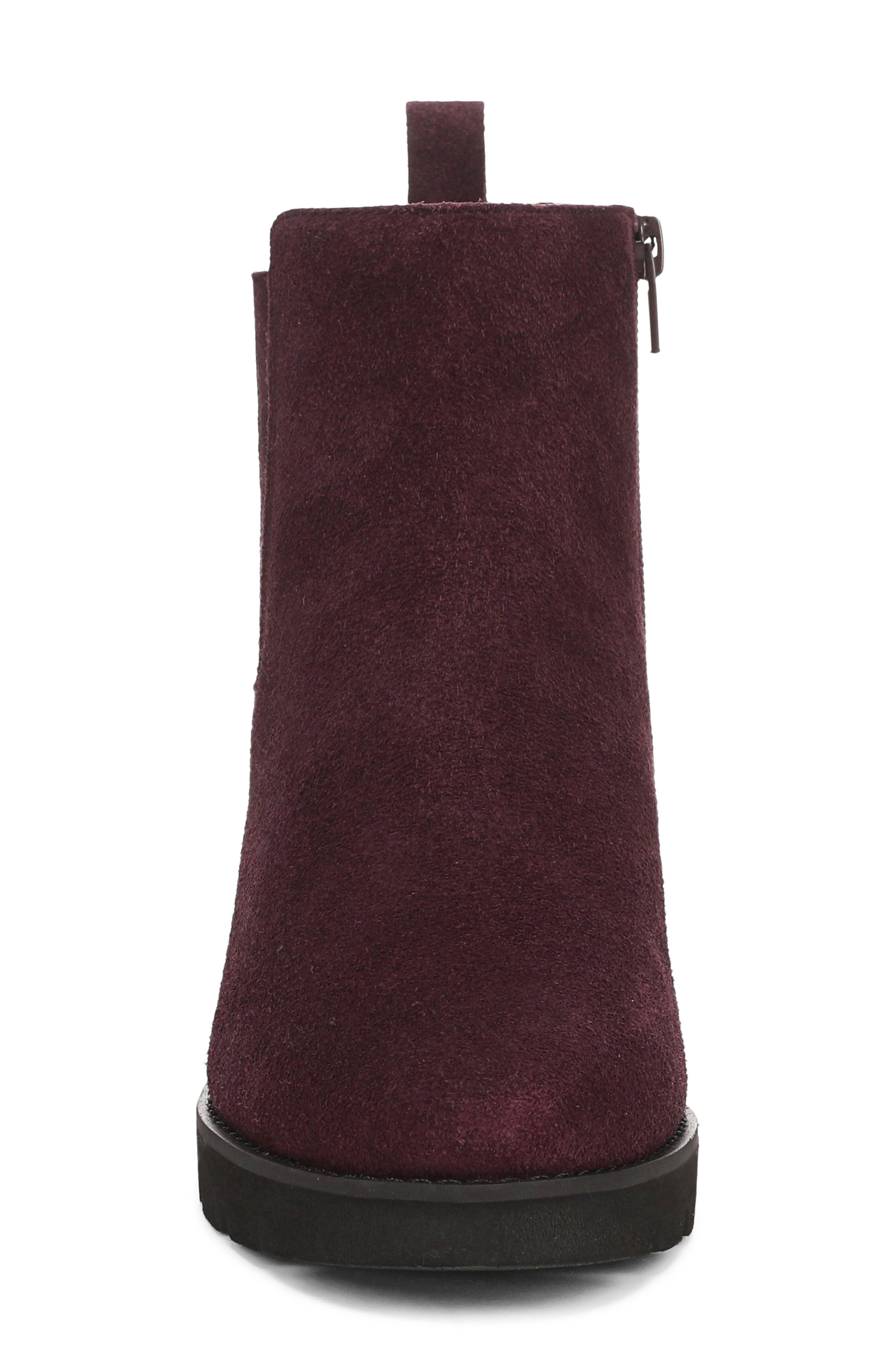 Aria 2.0 Leather Wedge Bootie, Alternate, color, MULLED WINE LEATHER