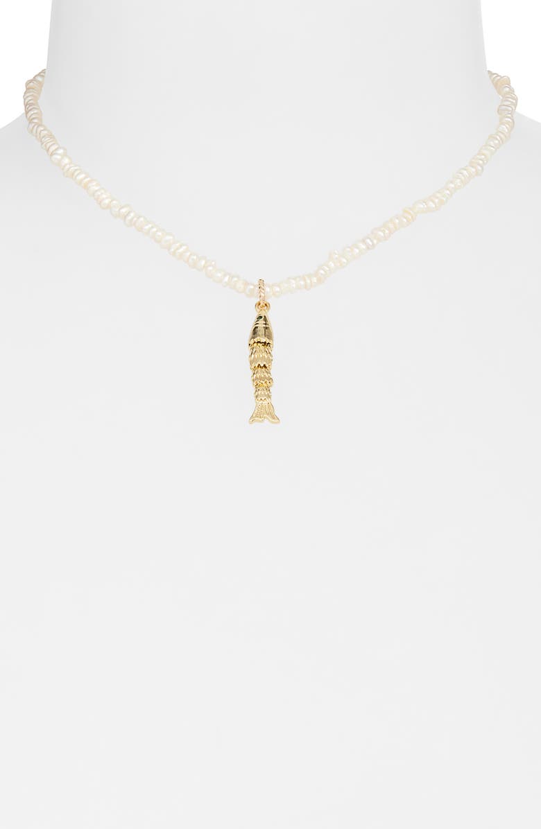 Child of Wild Paros Freshwater Pearl Pendant Necklace, Alternate, color, Gold