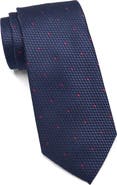 TOM BAINE Grid Texture Tie