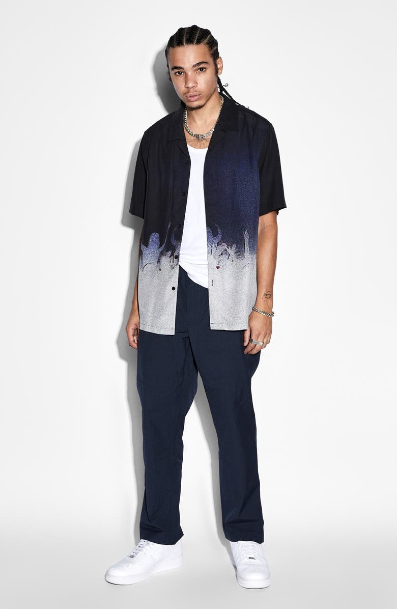 Ksubi Dance Klass Resort Short Sleeve Button-Up Shirt, Alternate, color, 