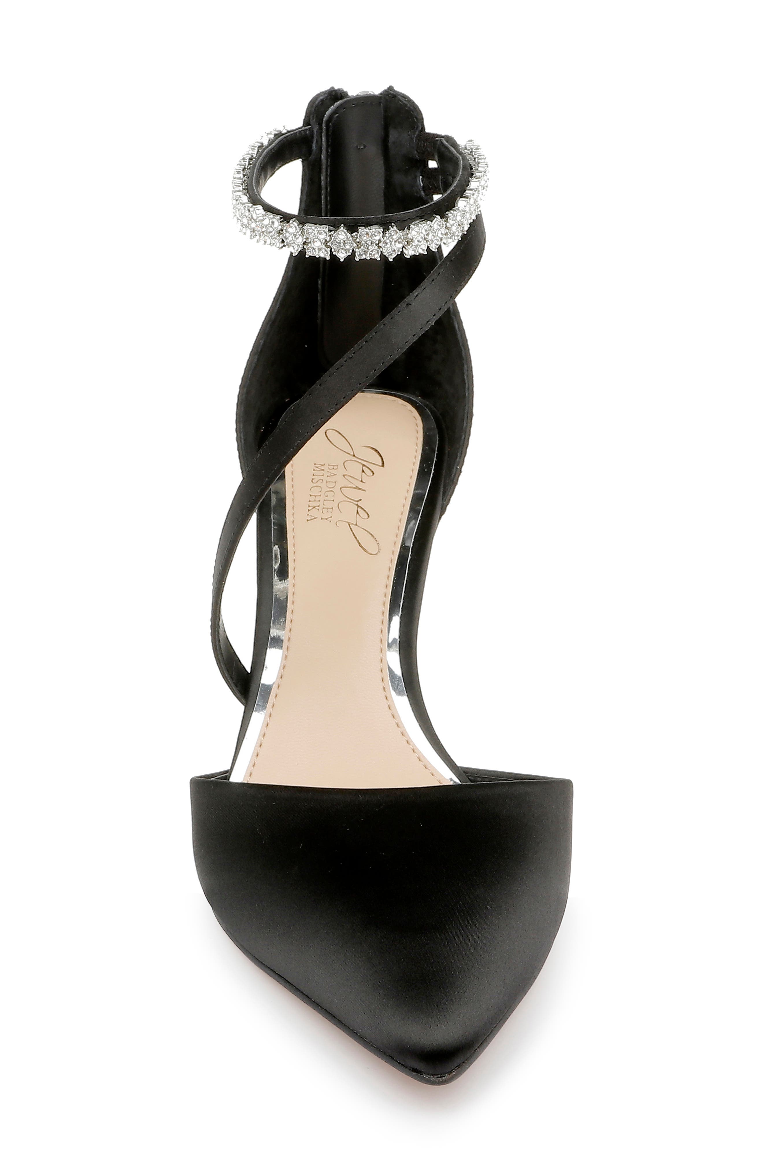 Jewel Badgley Mischka Alaia Pointed Toe Pump, Alternate, color, 