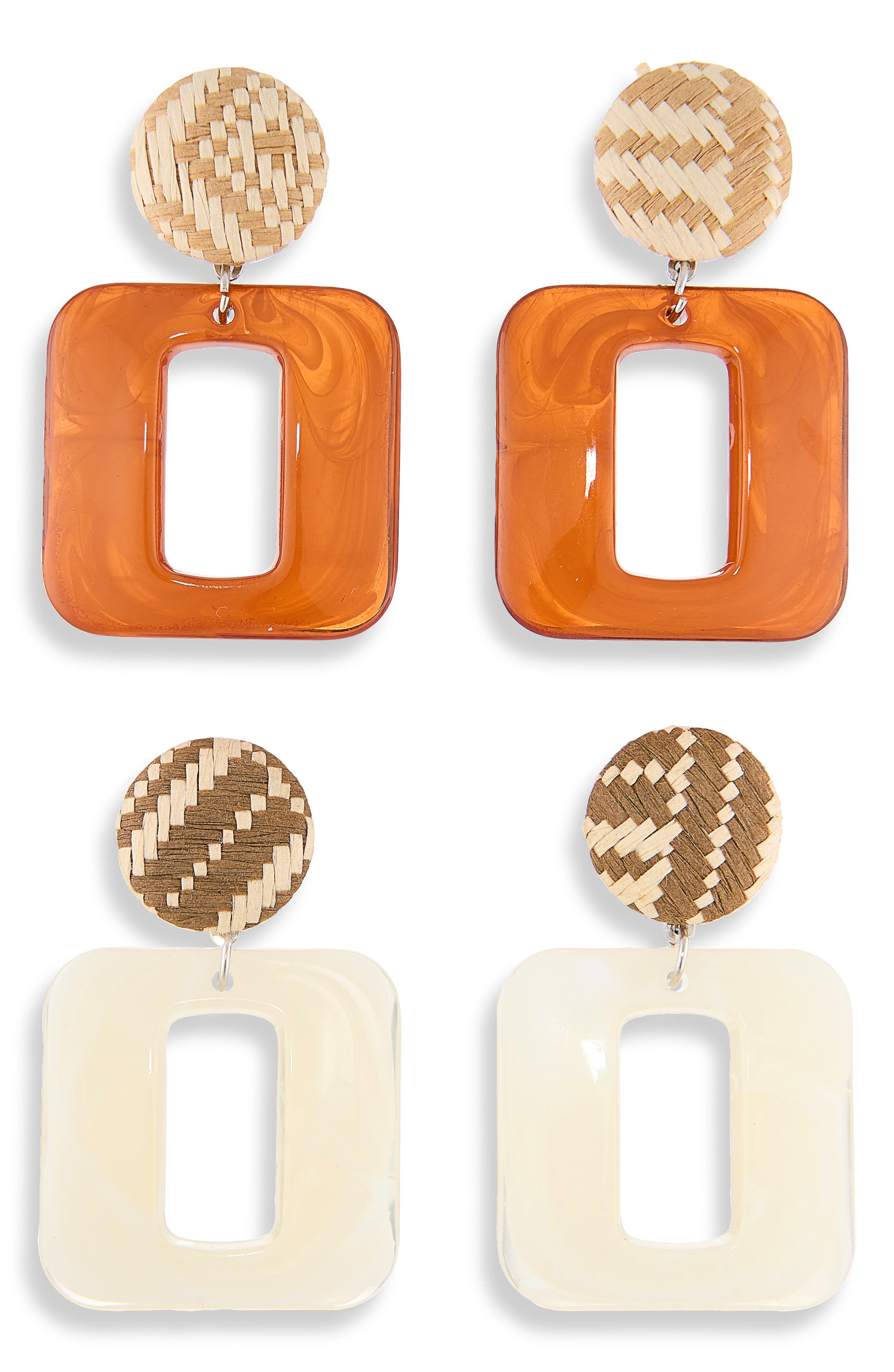 Set of 2 Door Knocker Earrings