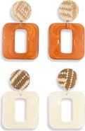 NATASHA Set of 2 Door Knocker Earrings