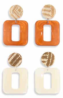 Set of 2 Door Knocker Earrings