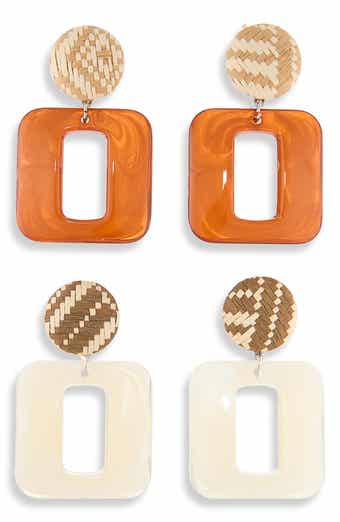 Set of 2 Door Knocker Earrings