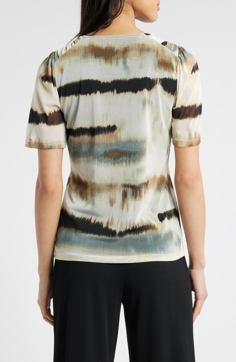 Anne Klein Abstract Print Mesh Top, Alternate, color, 