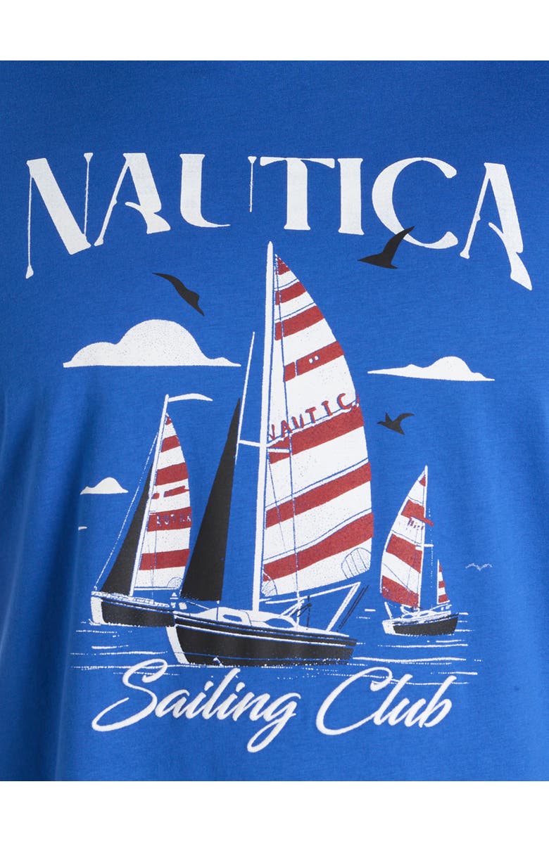 Nautica Big & Tall Sailing Graphic Tee, Alternate, color, Olympic Blue
