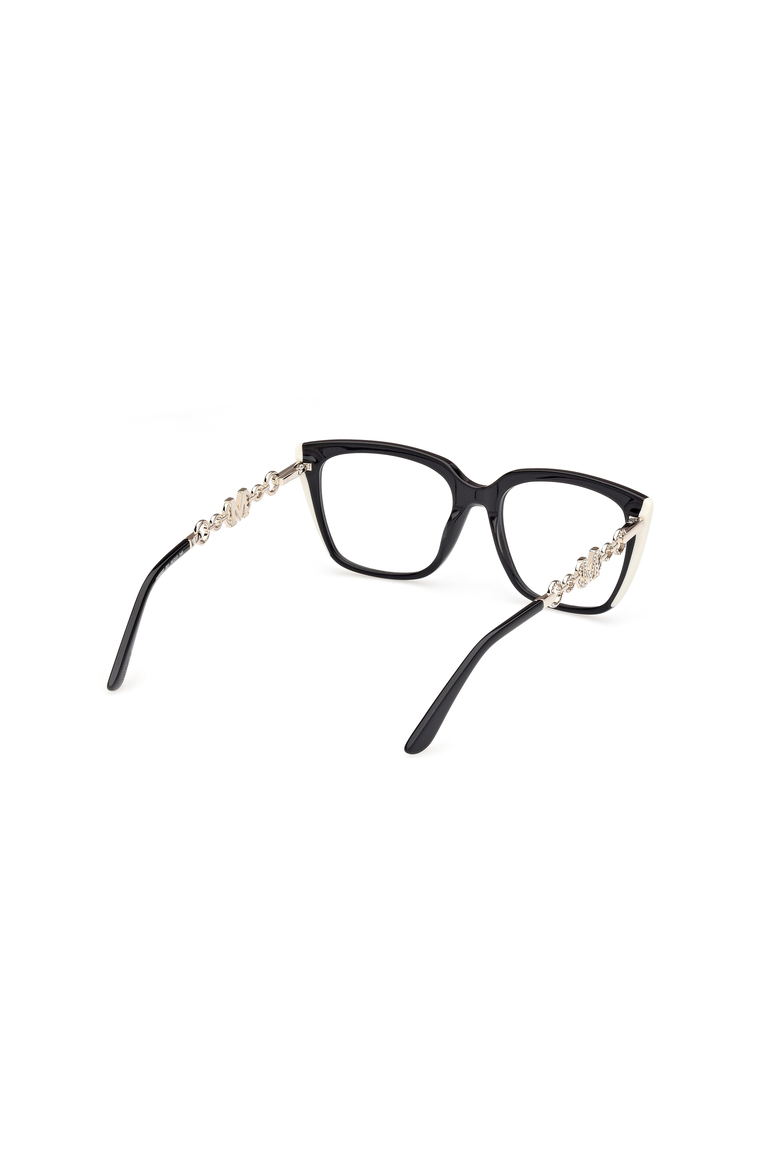 Crystal Chain Cat Eye Eyeglasses, Alternate, color, Shiny Black