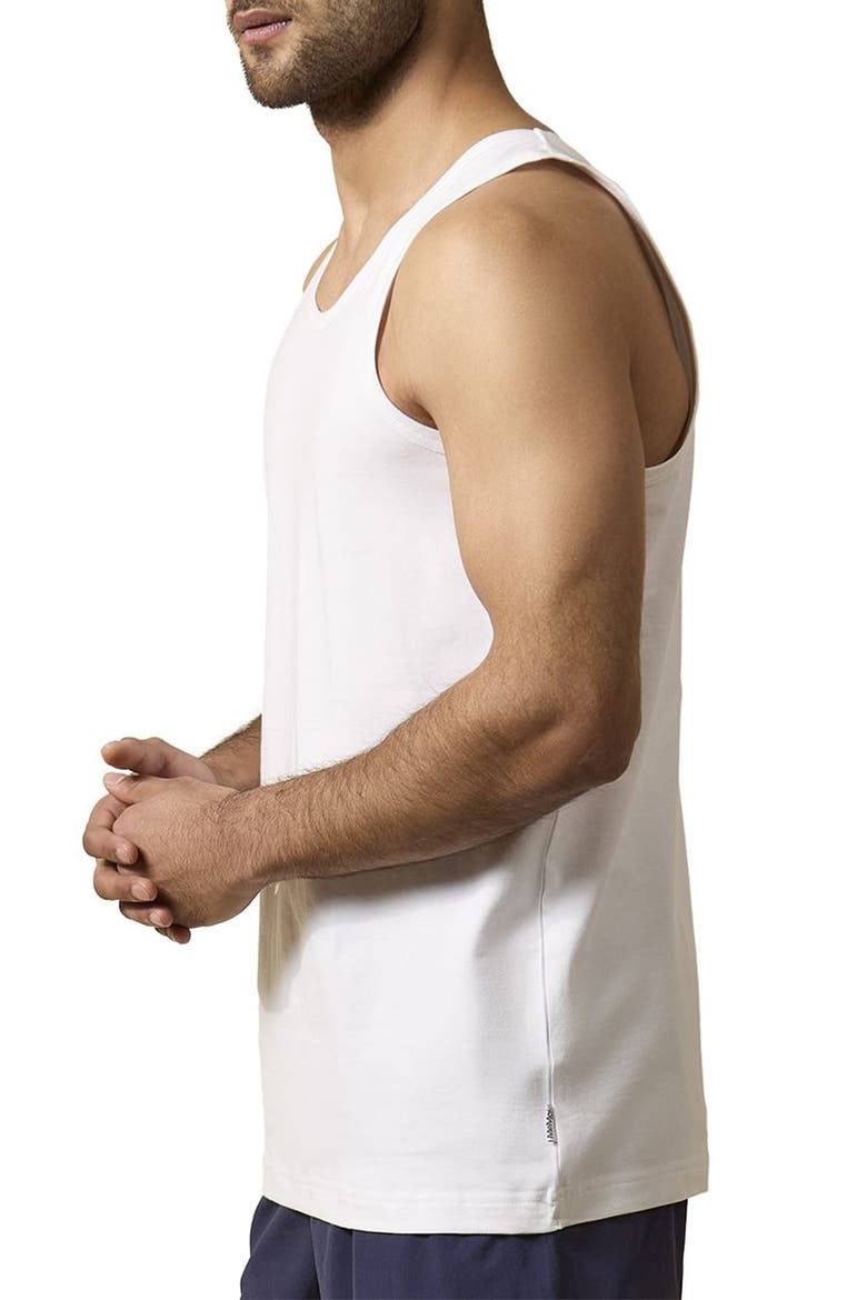2-Pack Cool Stretch Cotton Tanks, Alternate, color, WHITE