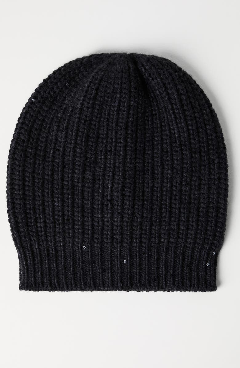 Brunello Cucinelli Cashmere and silk beanie, Alternate, color, 