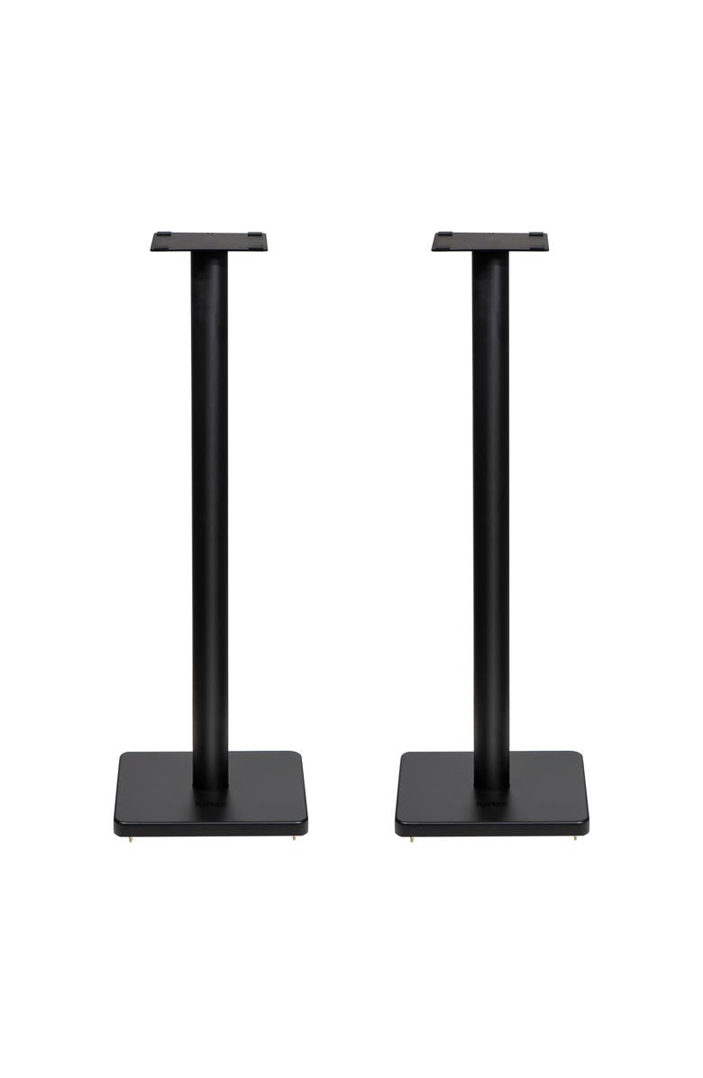 Fluance Speaker Stands for Surround Sound & Bookshelf Speakers Square Base/Pair, Main, color, Matte Black