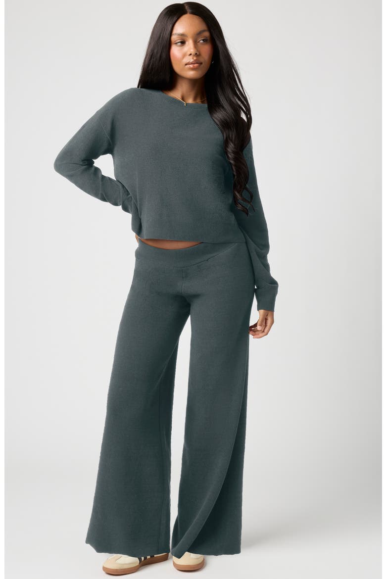 Relaxed Chenille Sweater, Alternate, color, STORMY
