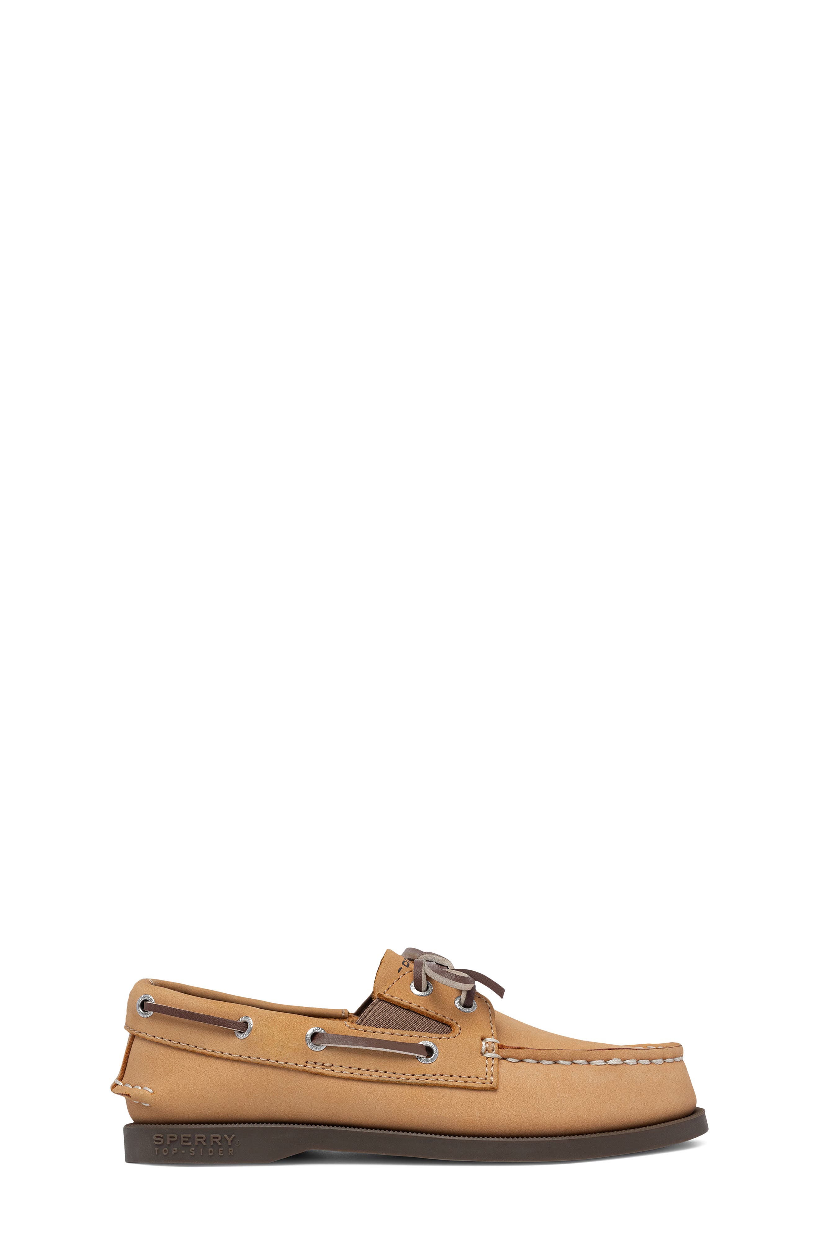 ZZDNU SPERRY TOP-SIDER<sup>®</sup> Kids' Authentic Original<sup>™</sup> 2-Eye Boat Shoe, Alternate, color, Sahara/ Brown