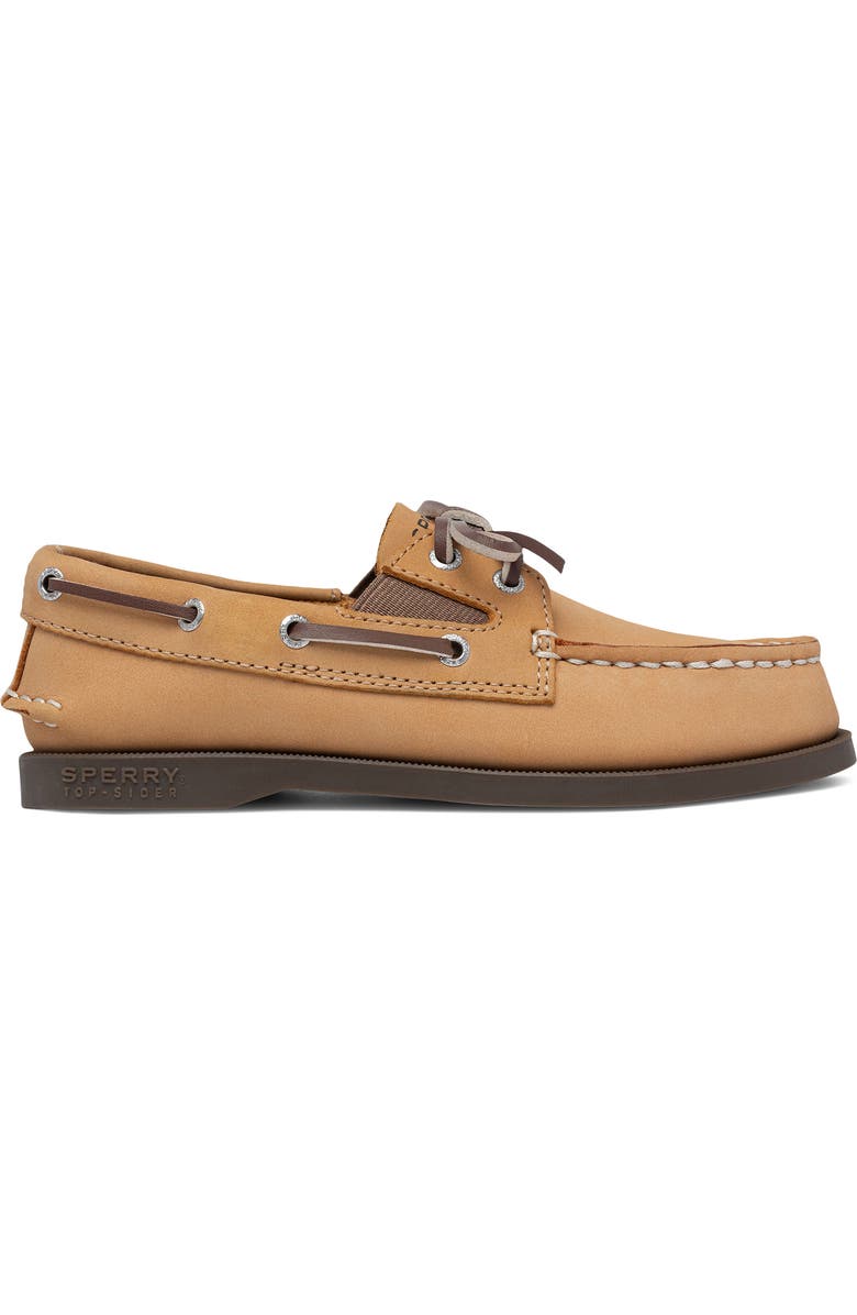 ZZDNU SPERRY TOP-SIDER<sup>®</sup> Kids' Authentic Original<sup>™</sup> 2-Eye Boat Shoe, Alternate, color, Sahara/ Brown