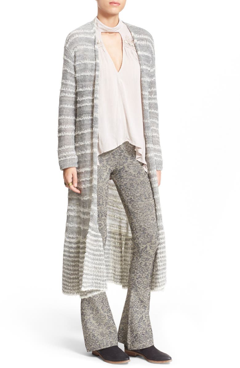Free People 'Smile Like You' Open Front Long Cardigan, Main, color, 