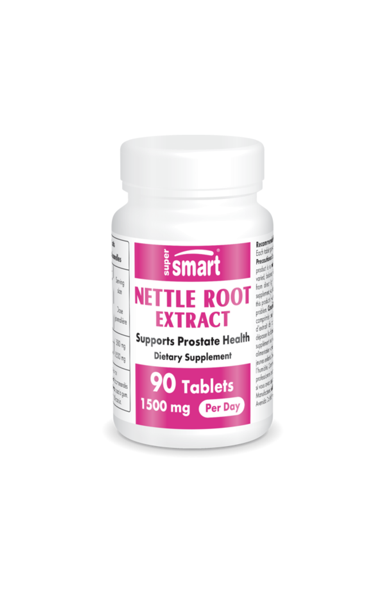 SuperSmart Nettle Root Extract 1500mg, Main, color, NO COLOR