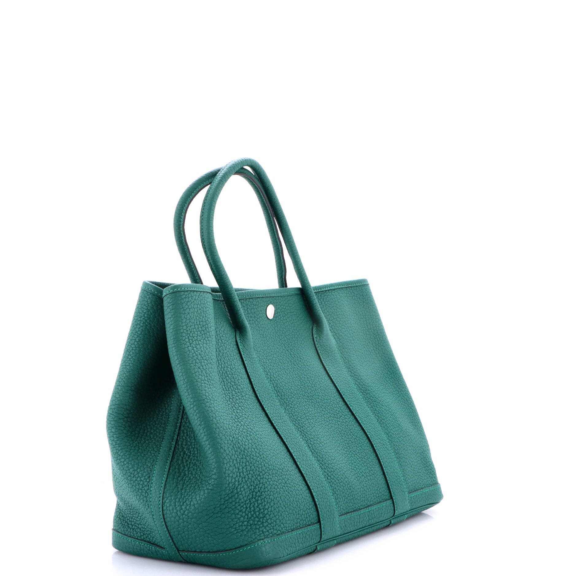 Garden Party Tote Leather 36, Alternate, color, Green
