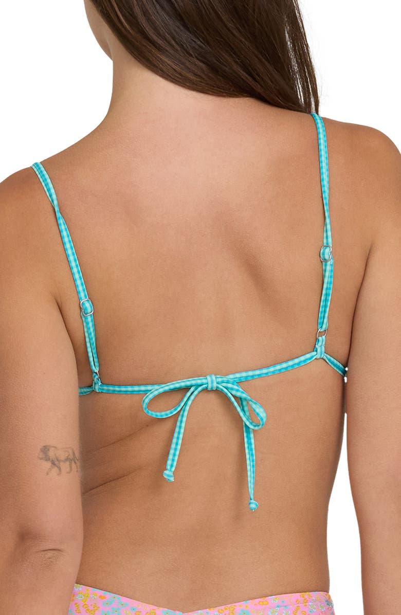 Billabong Babe Alert Reversible Slider Triangle Bikini Top, Alternate, color, Agave