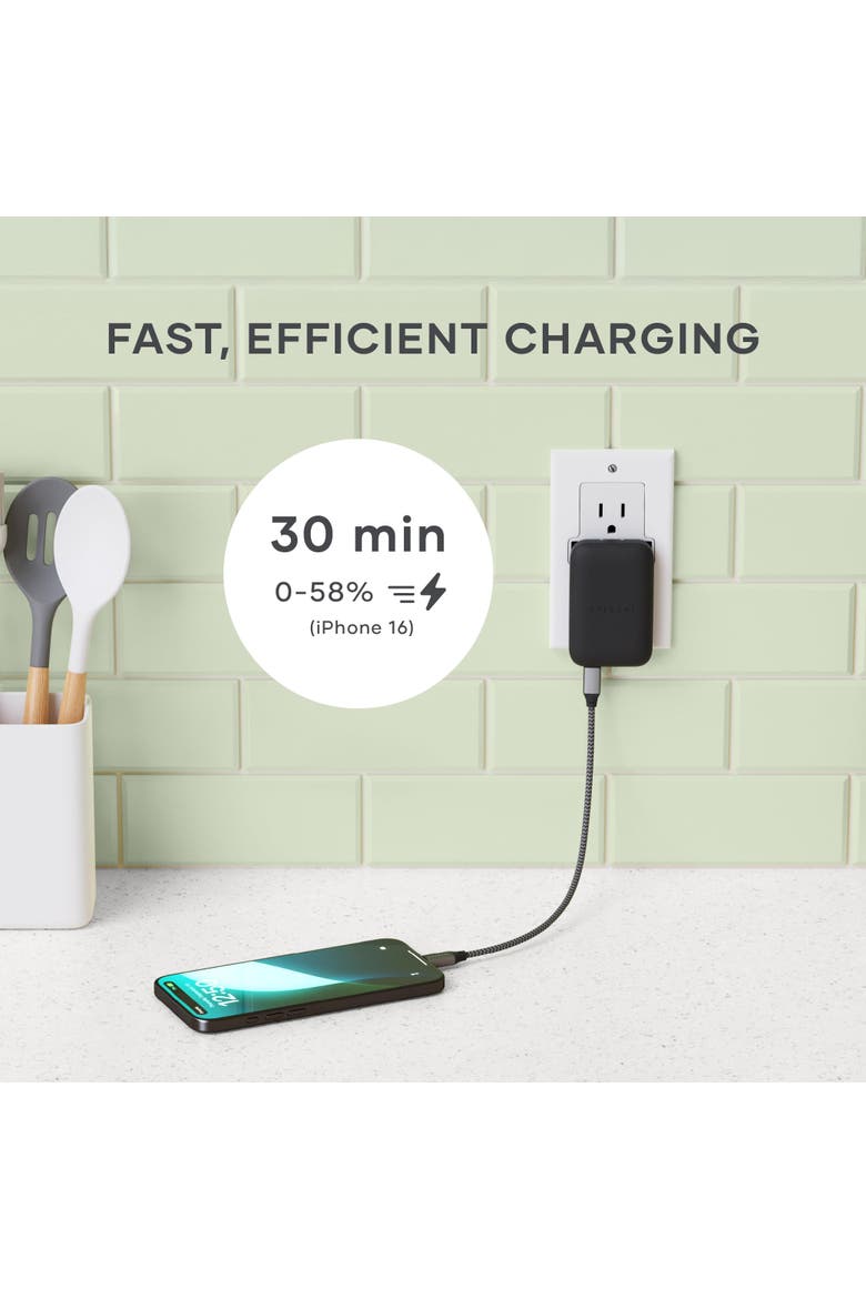 OntheGo 67W Slim Wall Charger, Alternate, color, Black