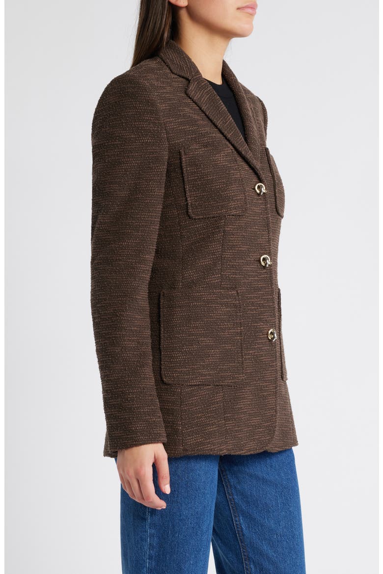 Jia Cotton Blend Blazer, Alternate, color, MARSHLAND GREEN