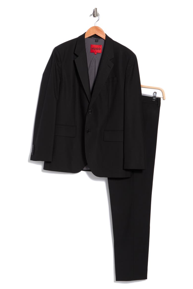 Karl Solid Suit, Alternate, color, BLACK
