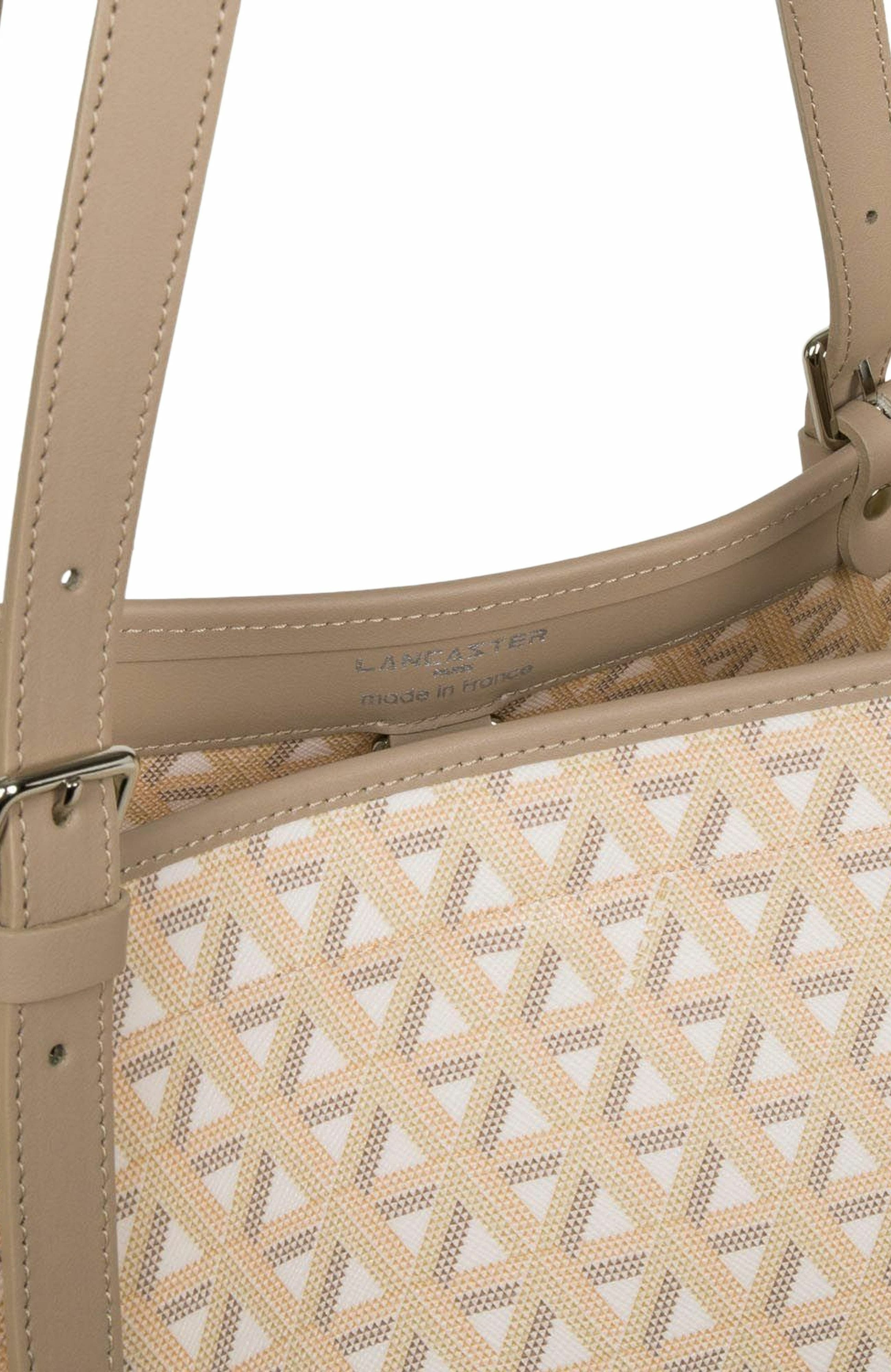 Lancaster Shoulder Tote Bag L Ikon, Alternate, color, Beige