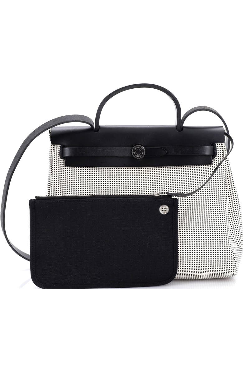 Pre-Owned Hermes Herbag Zip Criss Viking Toile and Leather 31, Alternate, color, Noir