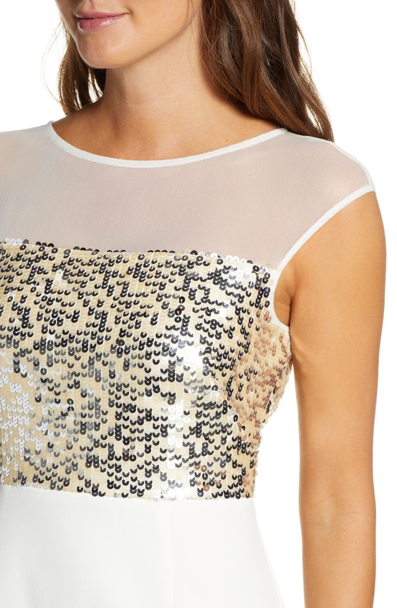 Vince Camuto Sequin Body-Con Dress, Alternate, color,