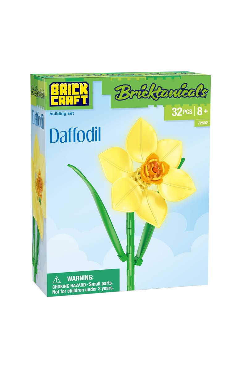 Brickcraft Bricktanicals Daffodil Building Set, Alternate, color, Yellow