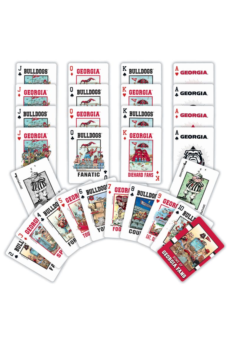 Georgia Bulldogs Fan Deck Playing Cards, Alternate, color, Multicolor