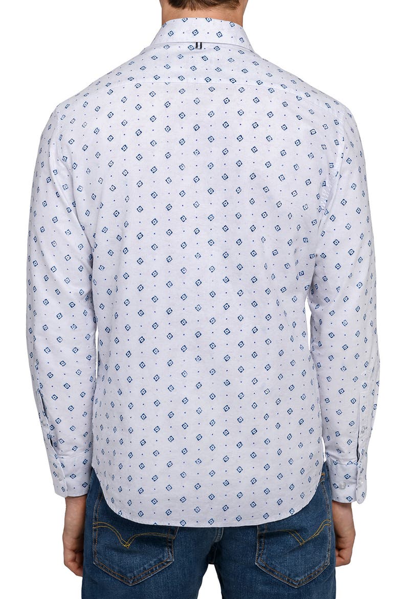 Diamond Print Oxford Basic, Alternate, color, WHITE