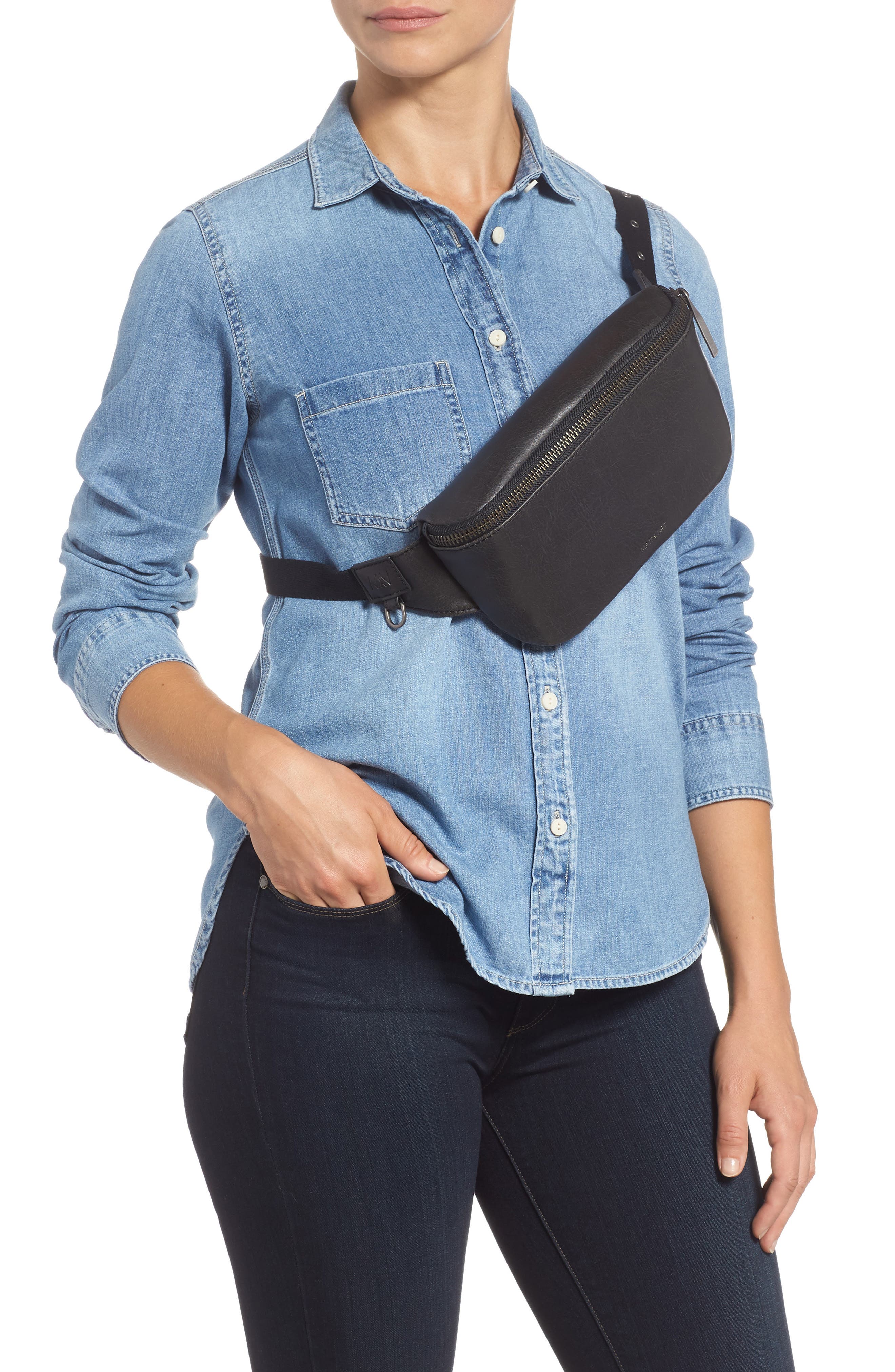 Matt & Nat Vie Faux Leather Belt Bag, Alternate, color, 