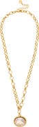 RIVKA FRIEDMAN Oval Cubic Zirconia Pendant Necklace