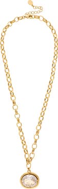 RIVKA FRIEDMAN Oval Cubic Zirconia Pendant Necklace