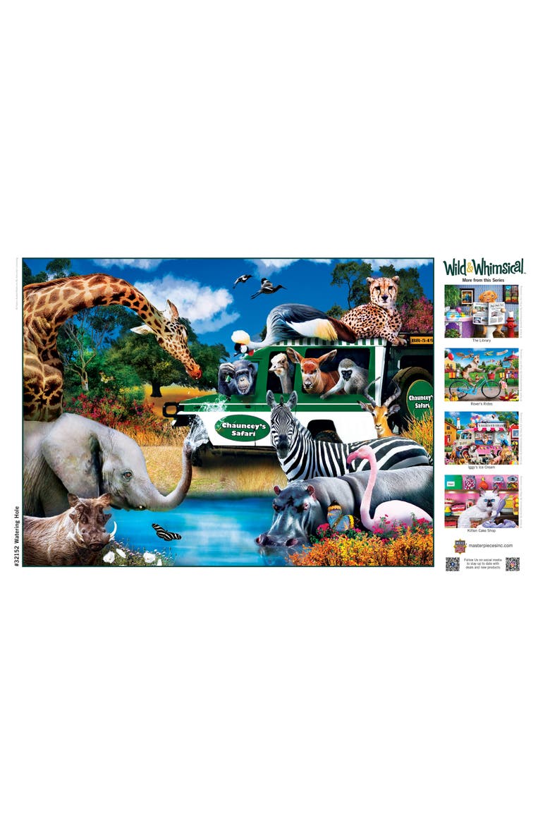 Watering Hole 300 Piece Jigsaw Puzzle, Alternate, color, Multicolor