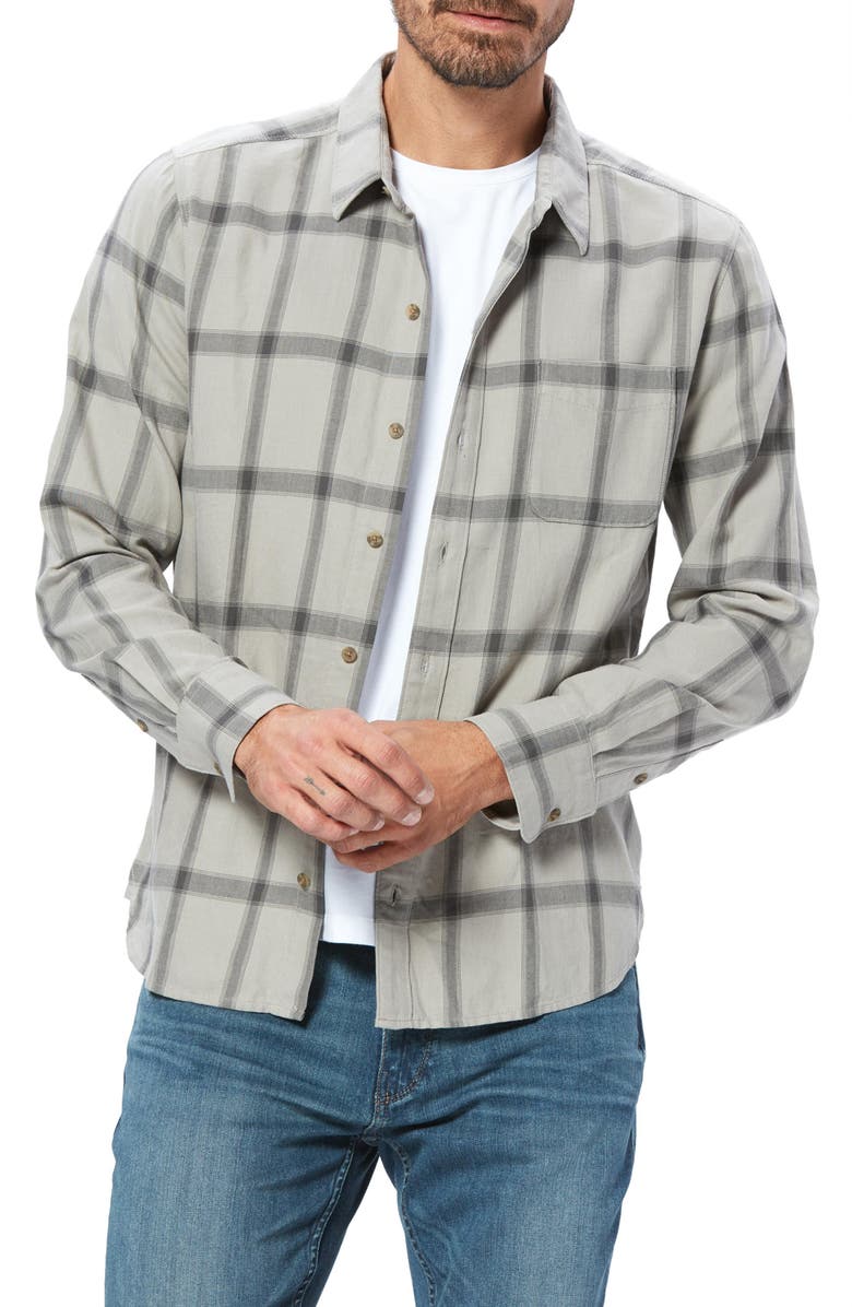 PAIGE Cooper Plaid Button-Up Shirt, Alternate, color, 
