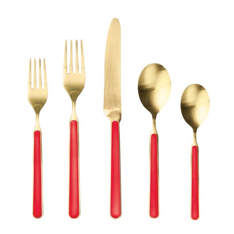 Fantasia Ice Gold Flatware  Set - 5 Pieces