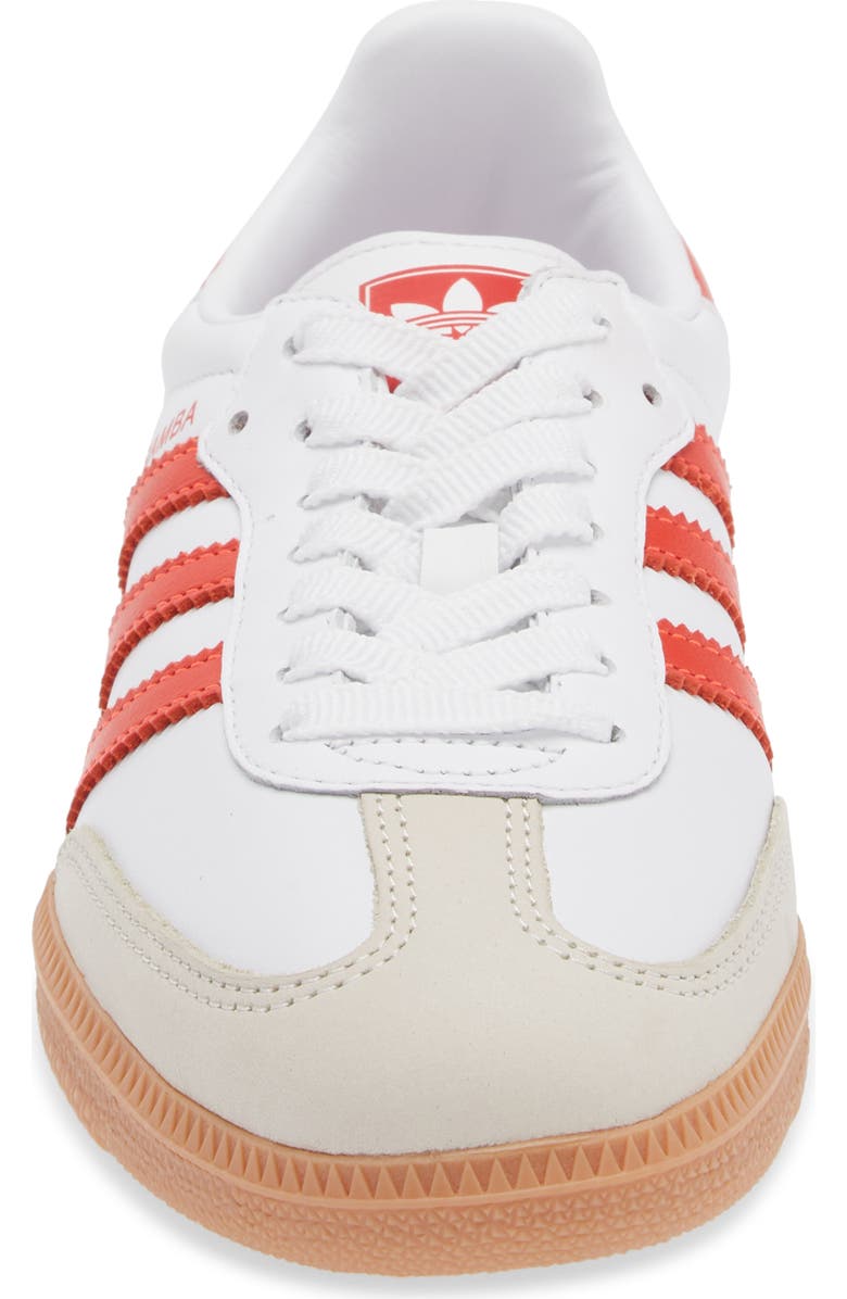 adidas Gender Inclusive Samba OG Sneaker, Alternate, color, White/ Solar Red/ Off White