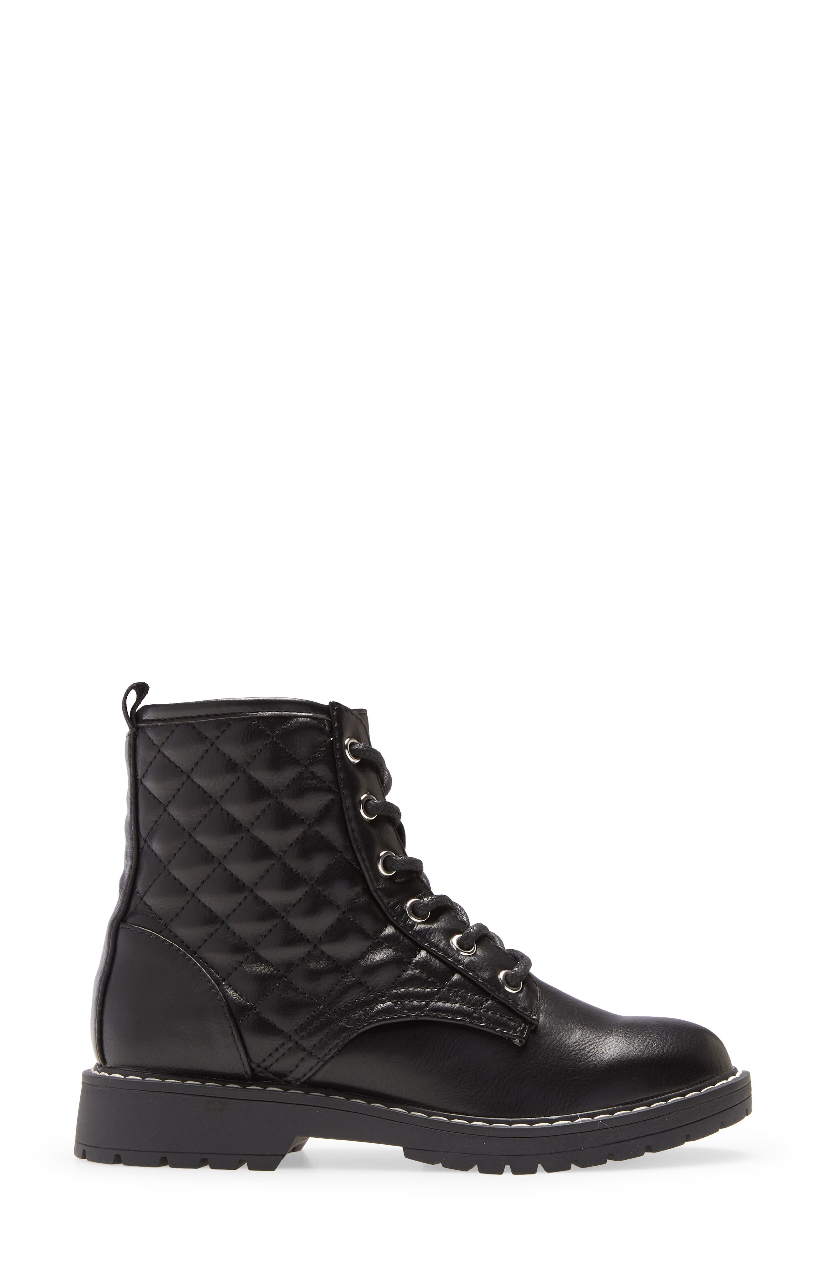 Kids' Bettyy Lace-Up Boot, Alternate, color, BLACK