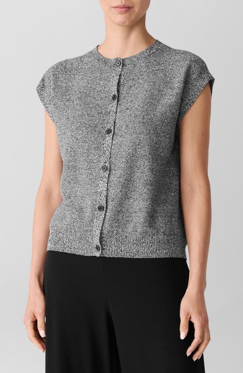 Eileen Fisher Cap Sleeve Organic Linen & Organic Cotton Sweater