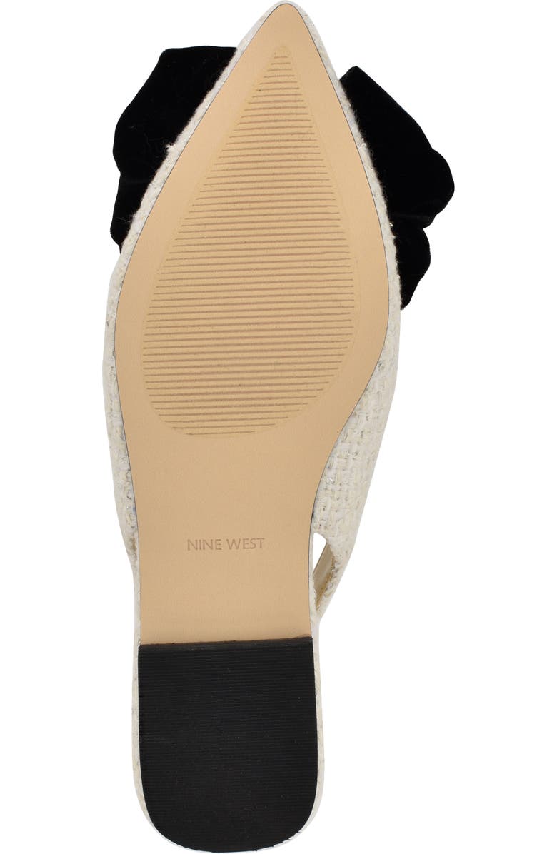 Nine West Junnie Pointed Toe Slingback Flat, Alternate, color, Ivory