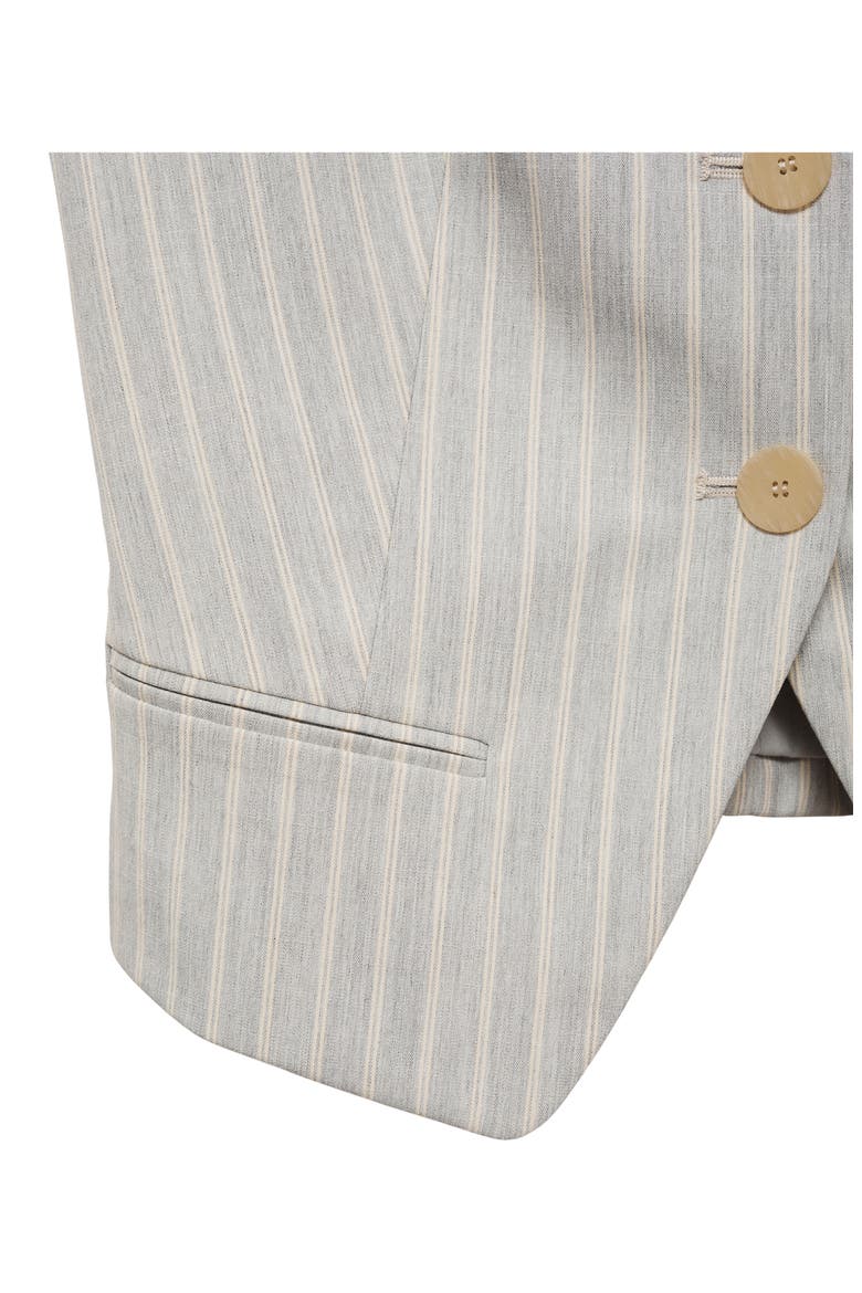 Stripe Waistcoat, Alternate, color, SKY BLUE