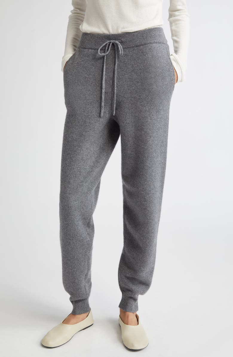 LOULOU DE SAISON Hespero Cashmere Joggers, Main, color, Anthracite Melange