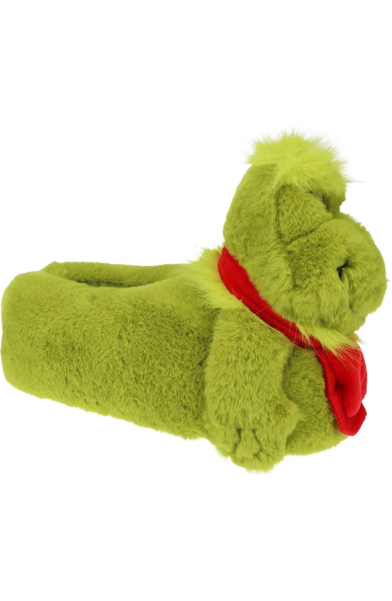 SG Footwear The Grinch Face Slipper, Alternate, color, Green