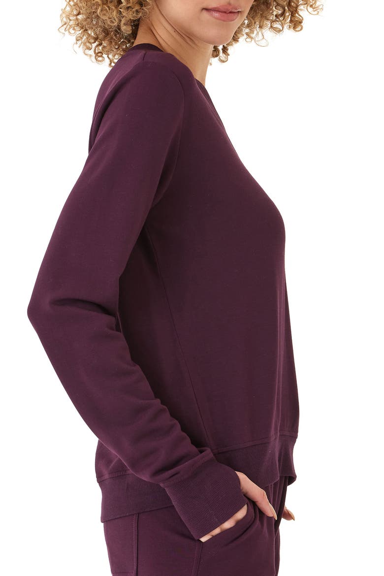 Edwina Fleece Sweatshirt, Alternate, color, ULTRA MAROON