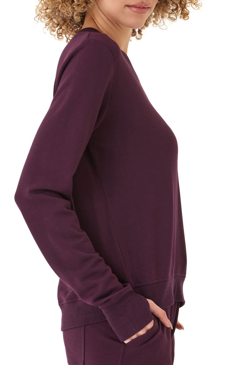 Threads 4 Thought Edwina Fleece Sweatshirt, Alternate, color, Ultra Maroon