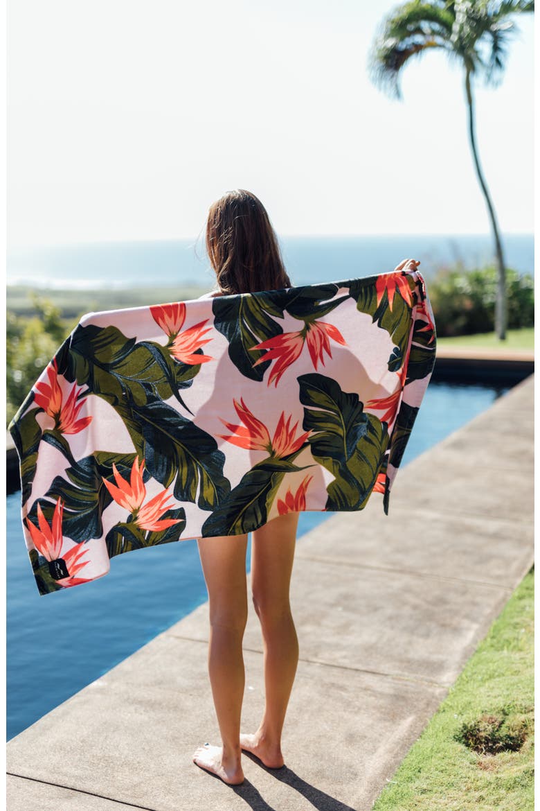 Mauka Beach Towel, Alternate, color, PINK